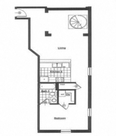 Commons 1BR 1160 Sqft